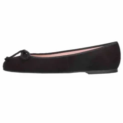 Pretty Ballerinas Ballerina Sko*Low Cut Rosario Suede Ballerinaer Sort