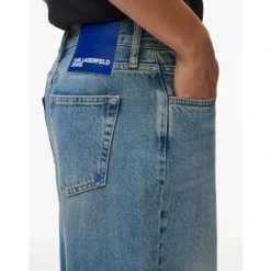 Karl Lagerfeld Jeans*Low-Rise Wide-Leg Jeans Blå
