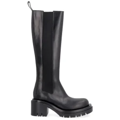 Bottega Veneta Chelsea Boots*Lug Læderstøvler Sort