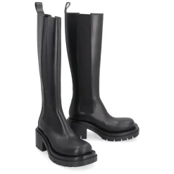Bottega Veneta Chelsea Boots*Lug Læderstøvler Sort