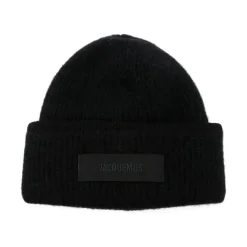 Jacquemus Huer & Kasketter*Luksuriøs Alpaka Blandet Unisex Hat Sort