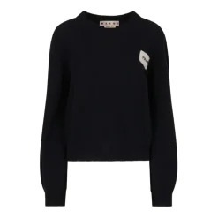 Marni Striktrøjer & Sweatere*Luksuriøs Cashmere Sweater AW25 Sort