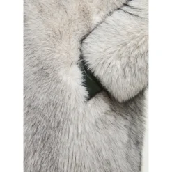 Cesare Gaspari Frakker*Luksuriøs Faux Fur Frakke Natalie - Grå