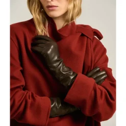 Kiton Handsker*Luksus Læder Cashmere Handsker Brun