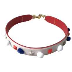 Dolce & Gabbana Tilbehør Til Tasker*Luksus Studded Læderrem Multifarvet