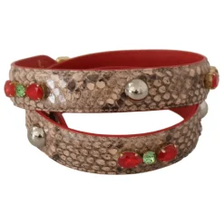 Dolce & Gabbana Tilbehør Til Tasker*Luksus Python Læder Taske Strop Multifarvet