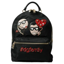 Dolce & Gabbana Rygsække*Luksus Prydet Rygsæk Sort