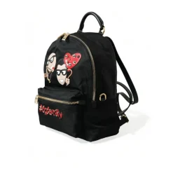Dolce & Gabbana Rygsække*Luksus Prydet Rygsæk Sort