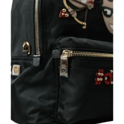 Dolce & Gabbana Rygsække*Luksus Prydet Rygsæk Sort