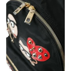 Dolce & Gabbana Rygsække*Luksus Prydet Rygsæk Sort