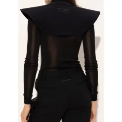 MM6 Maison Margiela Jakker*Lycra Jersey Bolero Sort