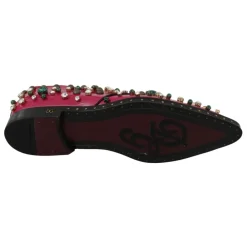 Dolce & Gabbana Snøresko*Lyserøde Krystal Læderkjole Brogue Sko Pink