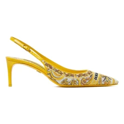 Dolce & Gabbana Pumps*Maiolica Mønster Slingback Hæle Multifarvet