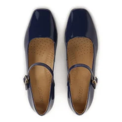 Kazar Pumps*Marine lakerede pumps med lav hæl Blå