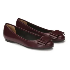 Kazar Ballerina Sko*Maroon ballerinaer med en sløjfe Brun