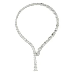 Swarovski Smykker*Matrix Open Halskæde Grå