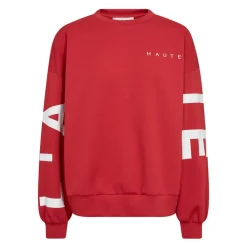 Haute L'Amitié Sweatshirts*Maxi Split Logo Sweatshirt Rød