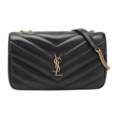 Saint Laurent Skuldertasker*Medium Loulou Taske Sort