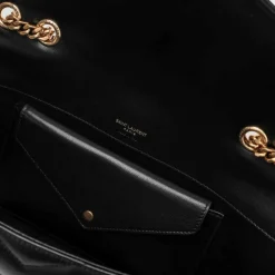 Saint Laurent Skuldertasker*Medium Loulou Taske Sort