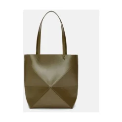 Loewe Indkøbstasker*Medium Puzzle Fold Tote Grøn