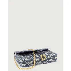 Dior Skuldertasker*Medium Saddle Pouch med Kæde Multifarvet