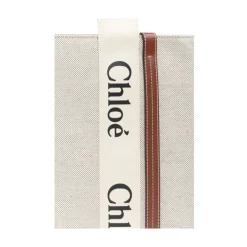 Chloé Indkøbstasker*Medium Woody Tote Bag Hvid