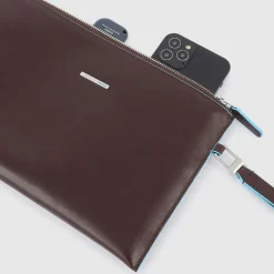 Piquadro Laptop Tasker*Men's clutch for iPad@mini Brun