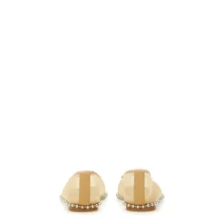 Alexander Wang Ballerina Sko*Mesh Ballerina Sko med Pyntet Kant Beige
