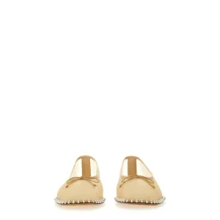 Alexander Wang Ballerina Sko*Mesh Ballerina Sko med Pyntet Kant Beige