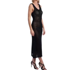 Zadig & Voltaire Kjoler*Mesh Strikærme Kjole Sort