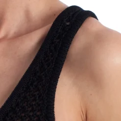 Zadig & Voltaire Kjoler*Mesh Strikærme Kjole Sort