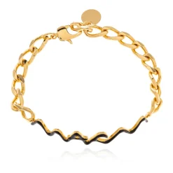 Marni Smykker*Messing armbånd med logo Gul