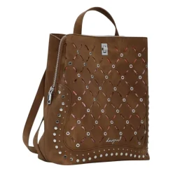 Desigual Rygsække*Metal Patch Urban Rygsæk Brun