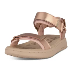 Woden Sandaler*Metallic Rose Lædersandal Pink