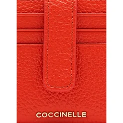 Coccinelle Punge & Kortholder*Metallic Soft Wallet Rød