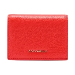 Coccinelle Punge & Kortholder*Metallic Soft Wallet Rød