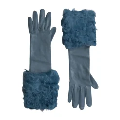 Dolce & Gabbana Handsker*Mid Arm Length Gloves Blå