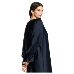 Betty Barclay Kjoler*Midi Kjole med Flæseærmer Blå