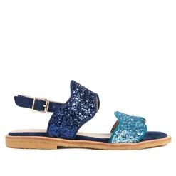 Angulus Sandaler*Midnight Blue Glitter Bølge Sandal Blå