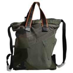 Dolce & Gabbana Rygsække*Military Green Patchwork Rucksack Rygsæk Grøn