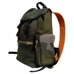 Dolce & Gabbana Rygsække*Militær Patchwork Rejse Rygsæk Grøn