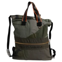 Dolce & Gabbana Rygsække*Militær Patchwork Rygsæk Grøn
