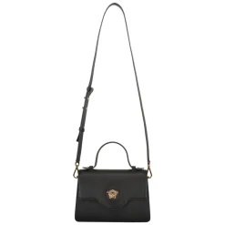 Versace Håndtasker*Mini lædertaske med push-lock lukning Sort