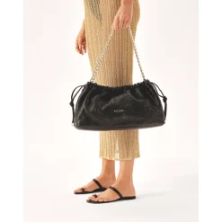 Kazar Sandaler*Minimalistiske e mules på en flad sål Sort