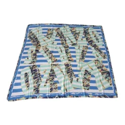 Kenzo Tørklæder*Modal Bomuld Silke Pashmina Sjal Blå