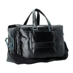 Piquadro Rejsetasker*Moderne Læderrejsetaske med Laptoprum Sort