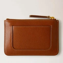 Mulberry Clutch*Moderne Møntpung med Plaque-Detalje Brun