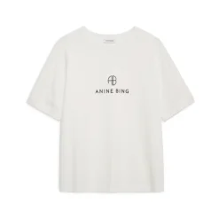 Anine Bing T-Shirts*Monogram Tee Beige