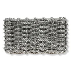 Simkhai Clutch*Morgan Woven Rhinestone Clutch Grå