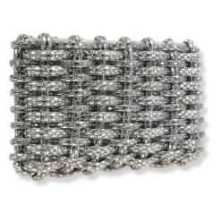 Simkhai Clutch*Morgan Woven Rhinestone Clutch Grå